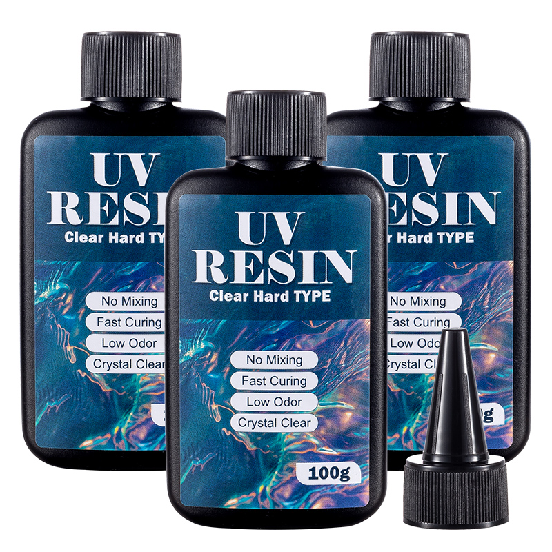 Art Craft Glue - Resina UV de 100/200/300g, Tipo Duro,