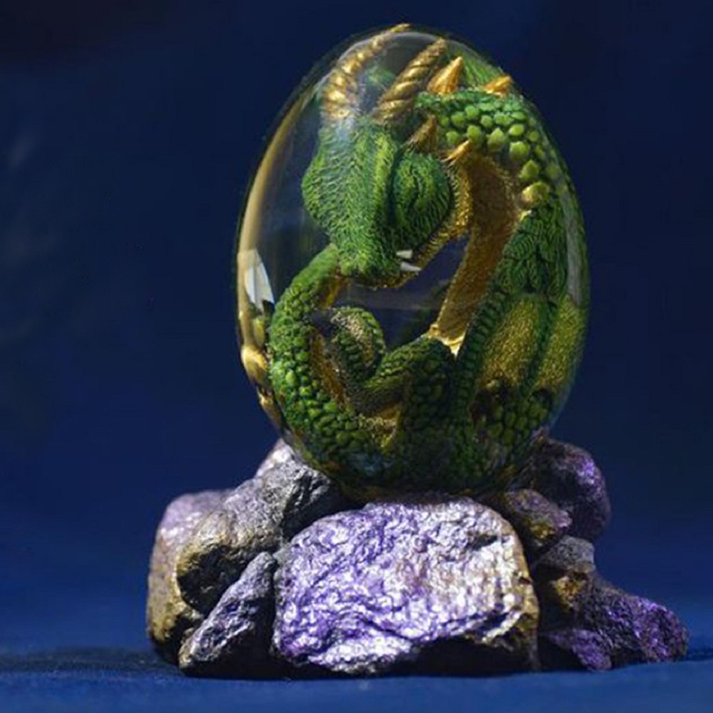Art Craft Dinosaur - Lava dragão ovo estátua com base