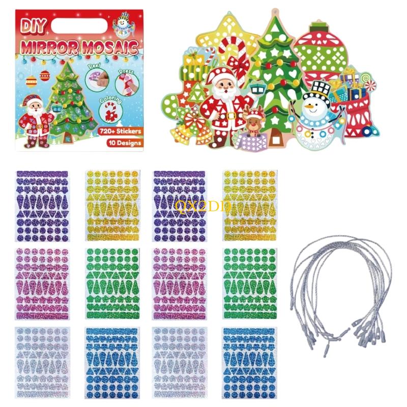 Art Craft Holiday - Qx2d adesivo folha para crianças, faça