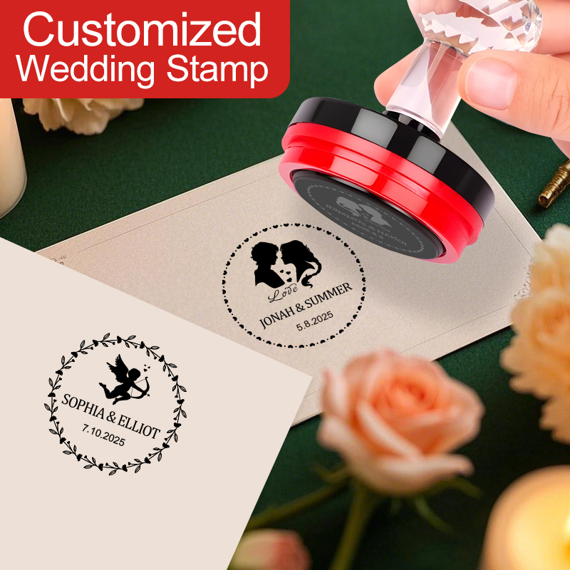 Art Craft Girl - Carimbo Personalizado para Papelaria de Casamento