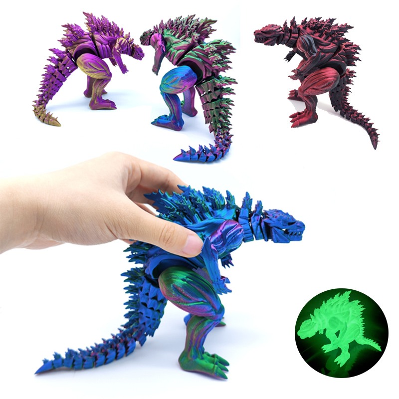 Art Craft Dinosaur - Boneco de Ação Dinossauro Musculoso Impresso