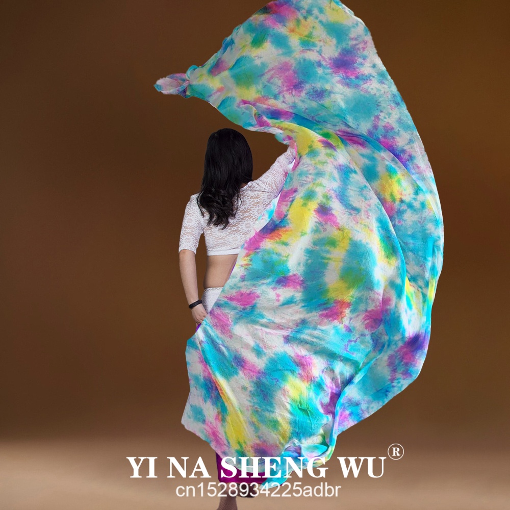 Silk Painting Dye - 100% véu de seda real tie-dye