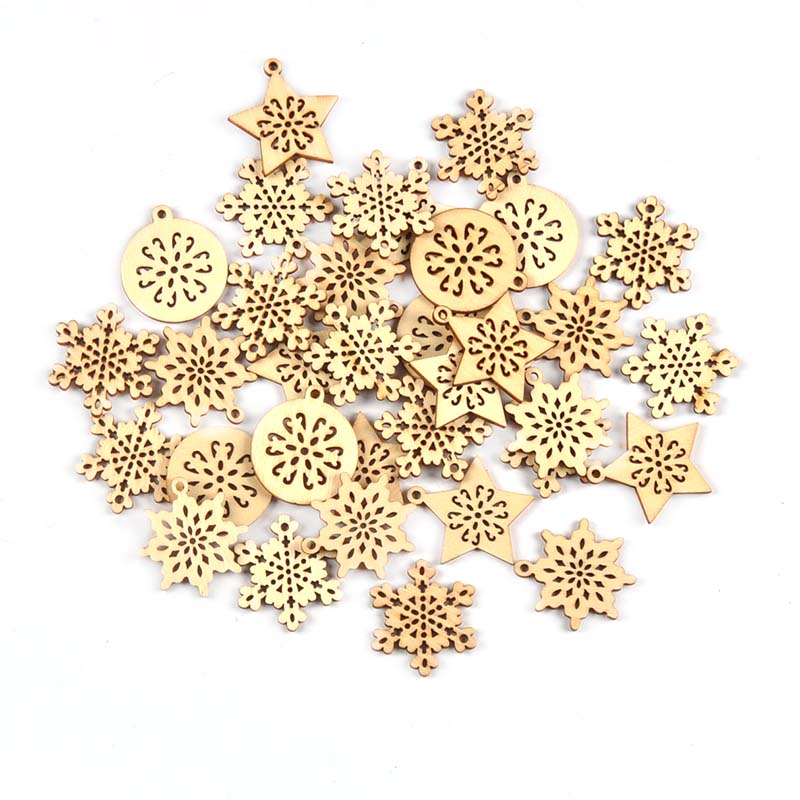 Art And Craft Xmas Tree - Mixed Snowflake and Star Christmas Tree
