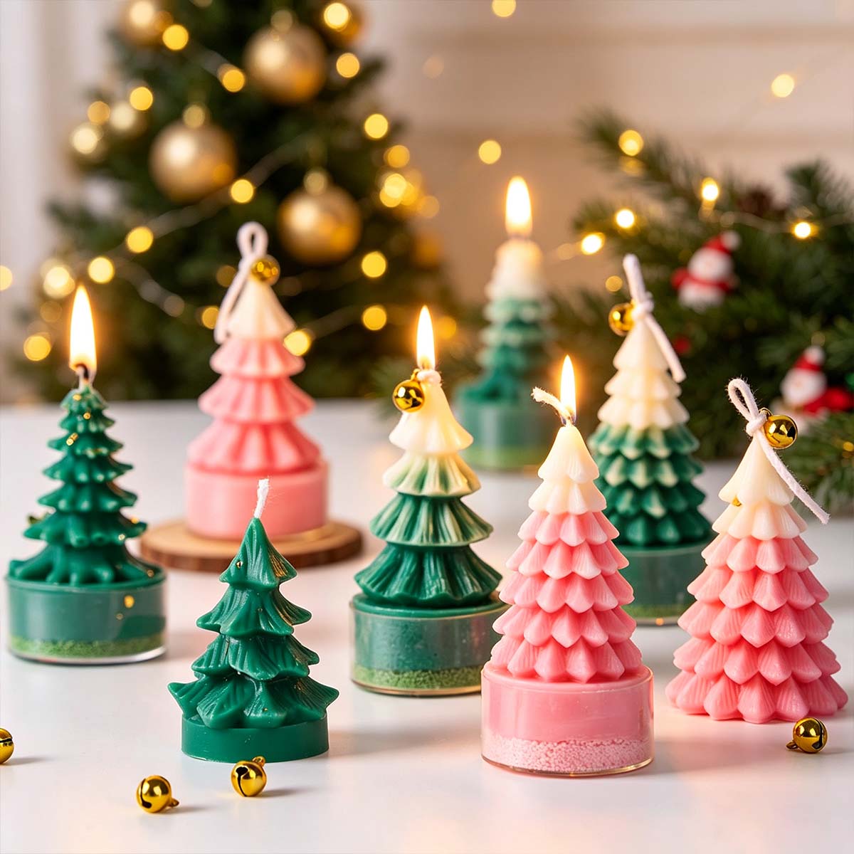Art And Craft Xmas Tree - Molde de Silicone 3D para Árvore