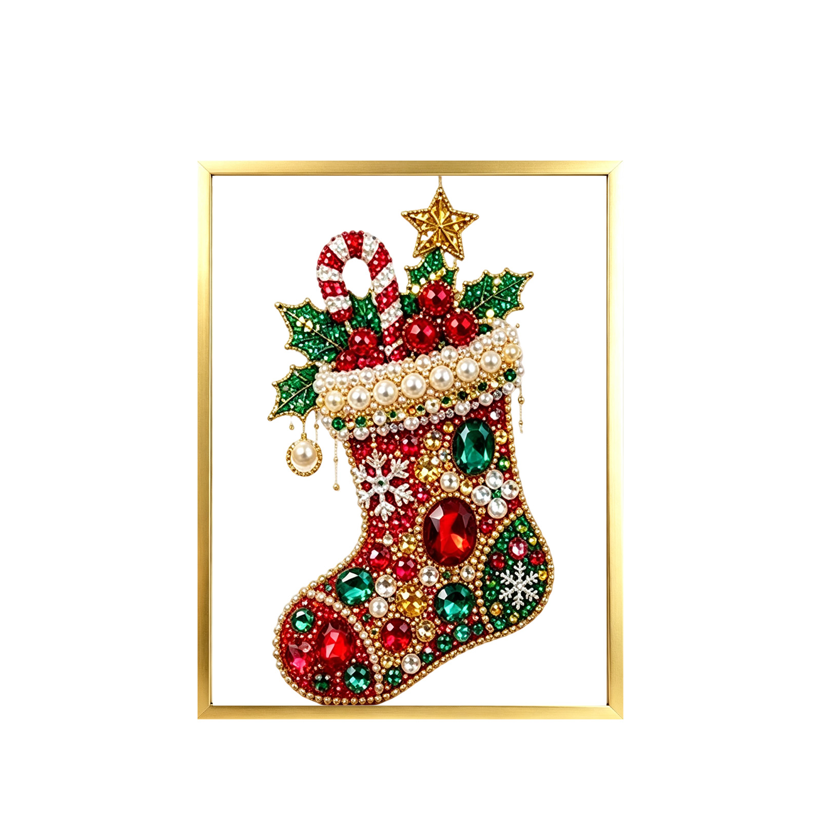Art And Craft Xmas Tree - Kit de Pintura em Diamante DIY