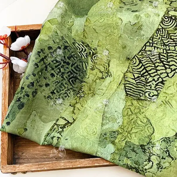 Tecido de algodão brocado esti - Silk Painting Dye avaliação e preço