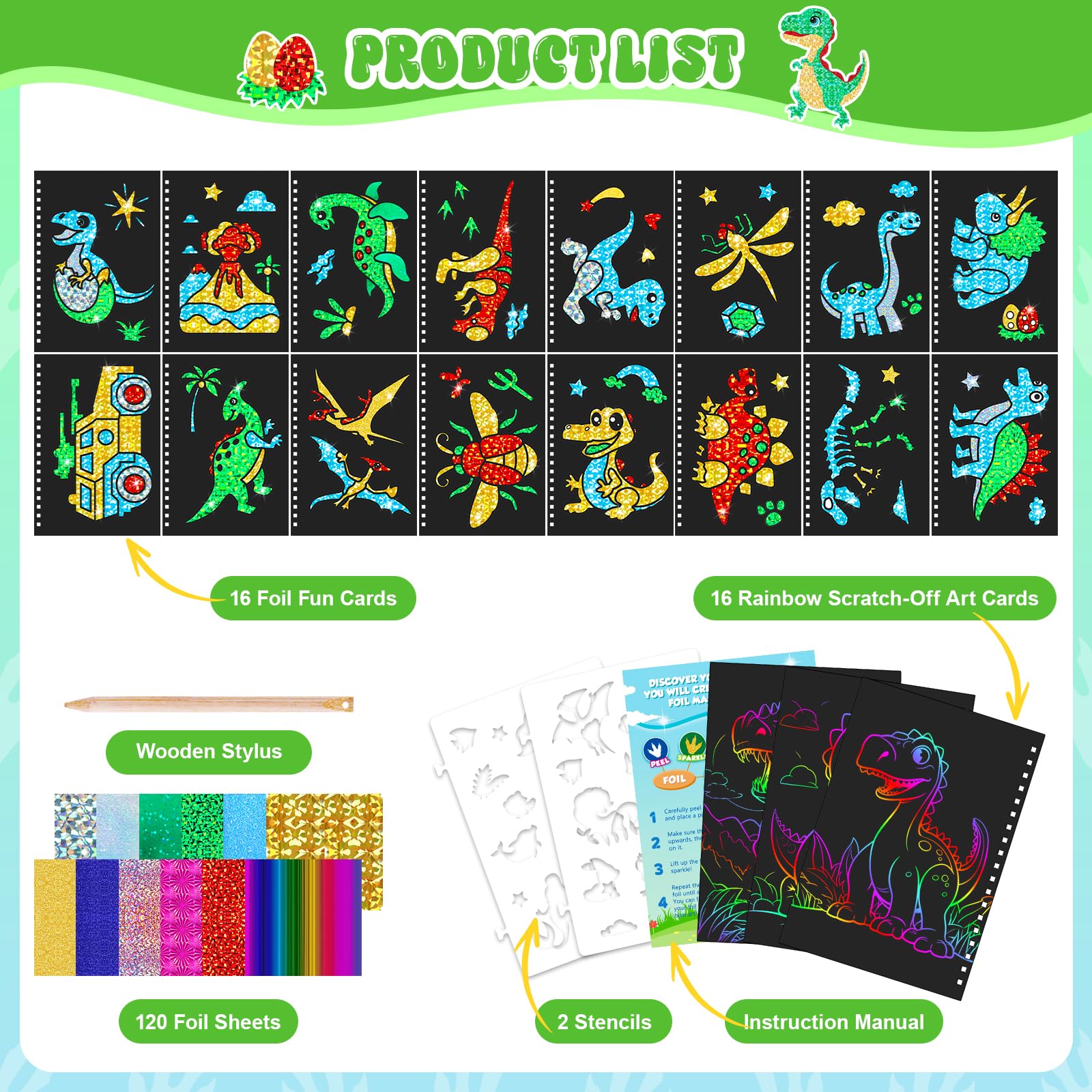 Livro de arte de arranhões de  - Art Craft Dinosaur avaliação e preço