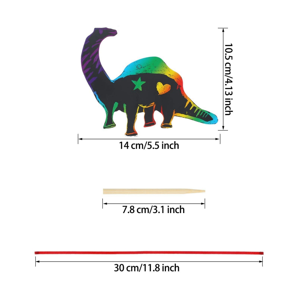 12pçs pinturas coloridas de di - Art Craft Dinosaur avaliação e preço