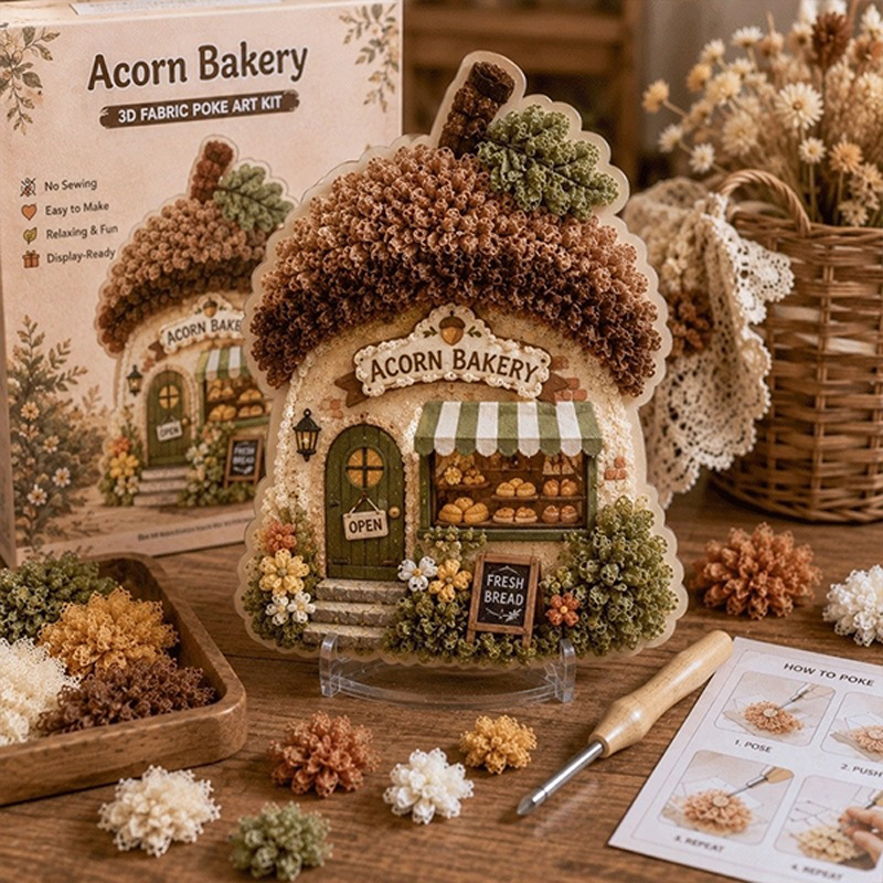 Kit de Arte em Tecido 3D Poke: - Art Craft Bakery avaliação e preço