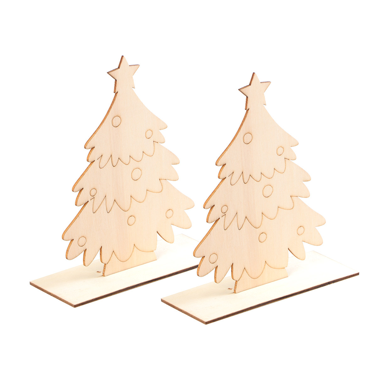 Conjunto de 2 Peças de Ornamen - Art And Craft Xmas Tree avaliação e preço