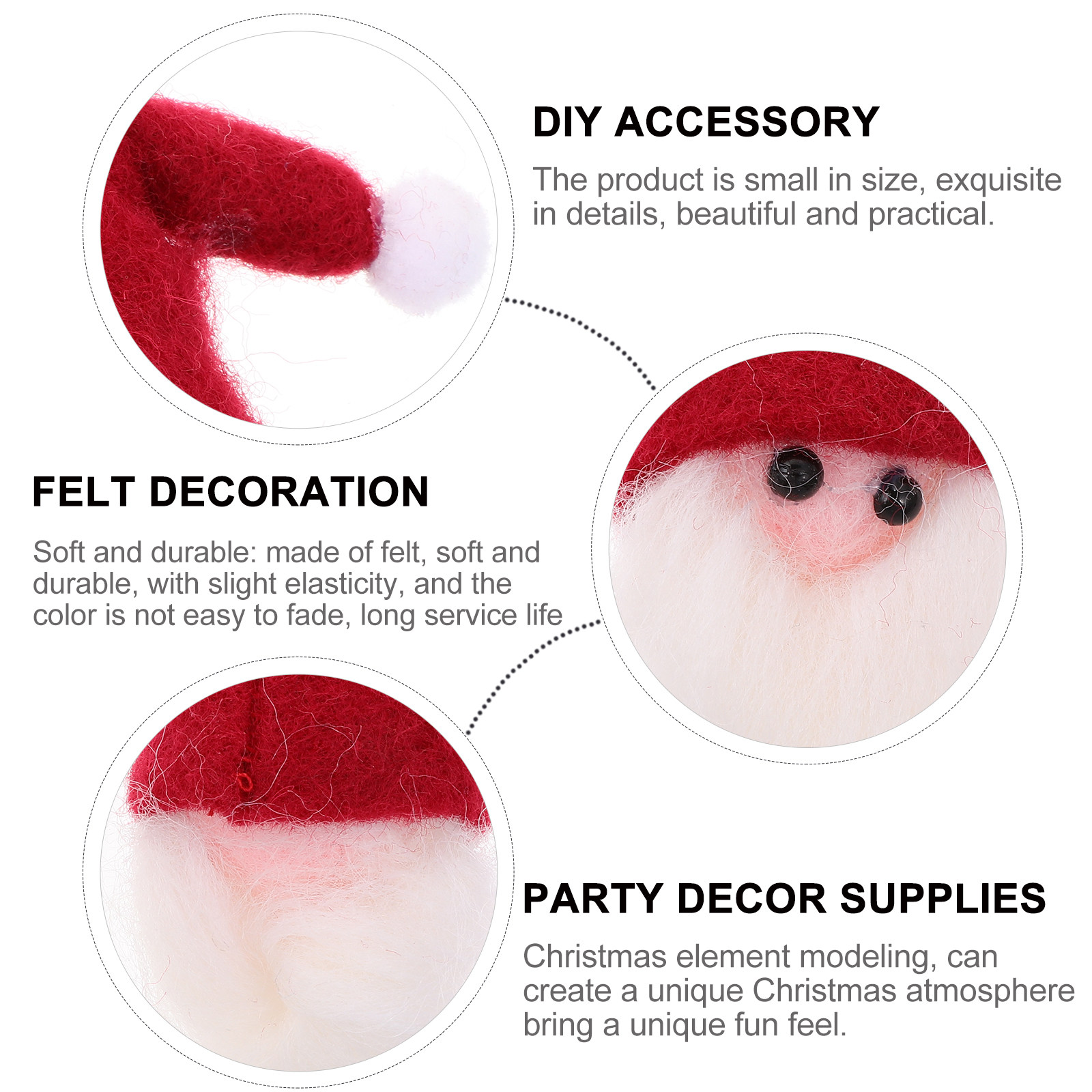 6 Peças de Decorações de Feltr - Art And Craft Xmas Tree avaliação e preço