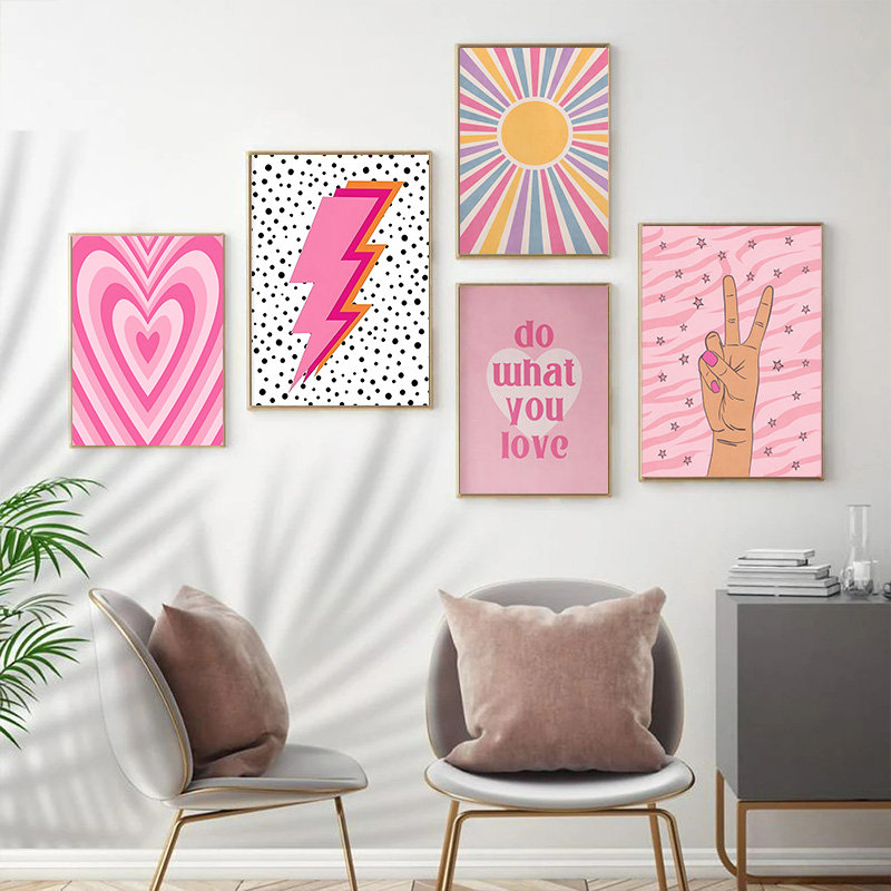 Abstrato rosa relâmpago gradie - Art Craft Love avaliação e preço