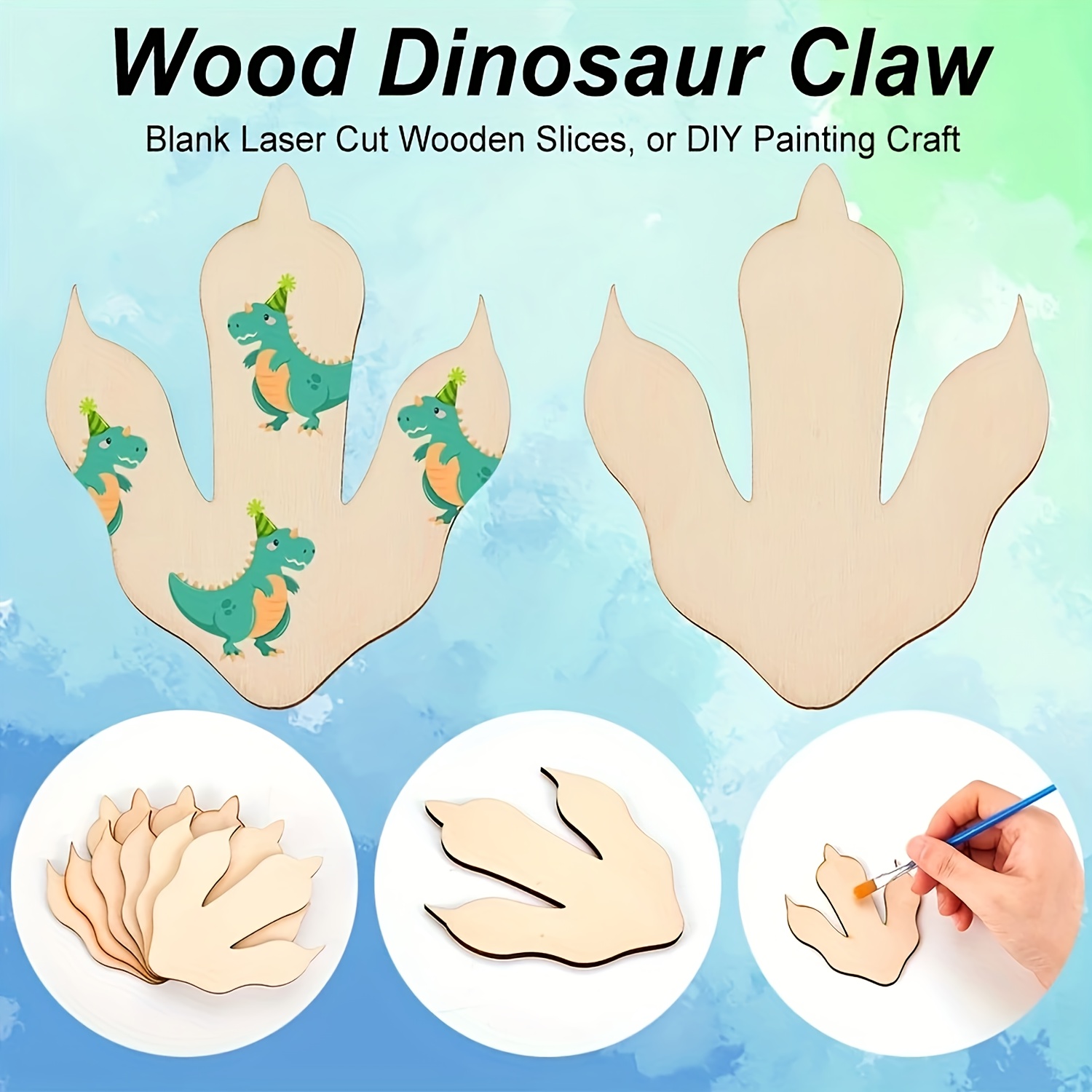 10/20 peças de pegadas de dino - Art Craft Dinosaur avaliação e preço