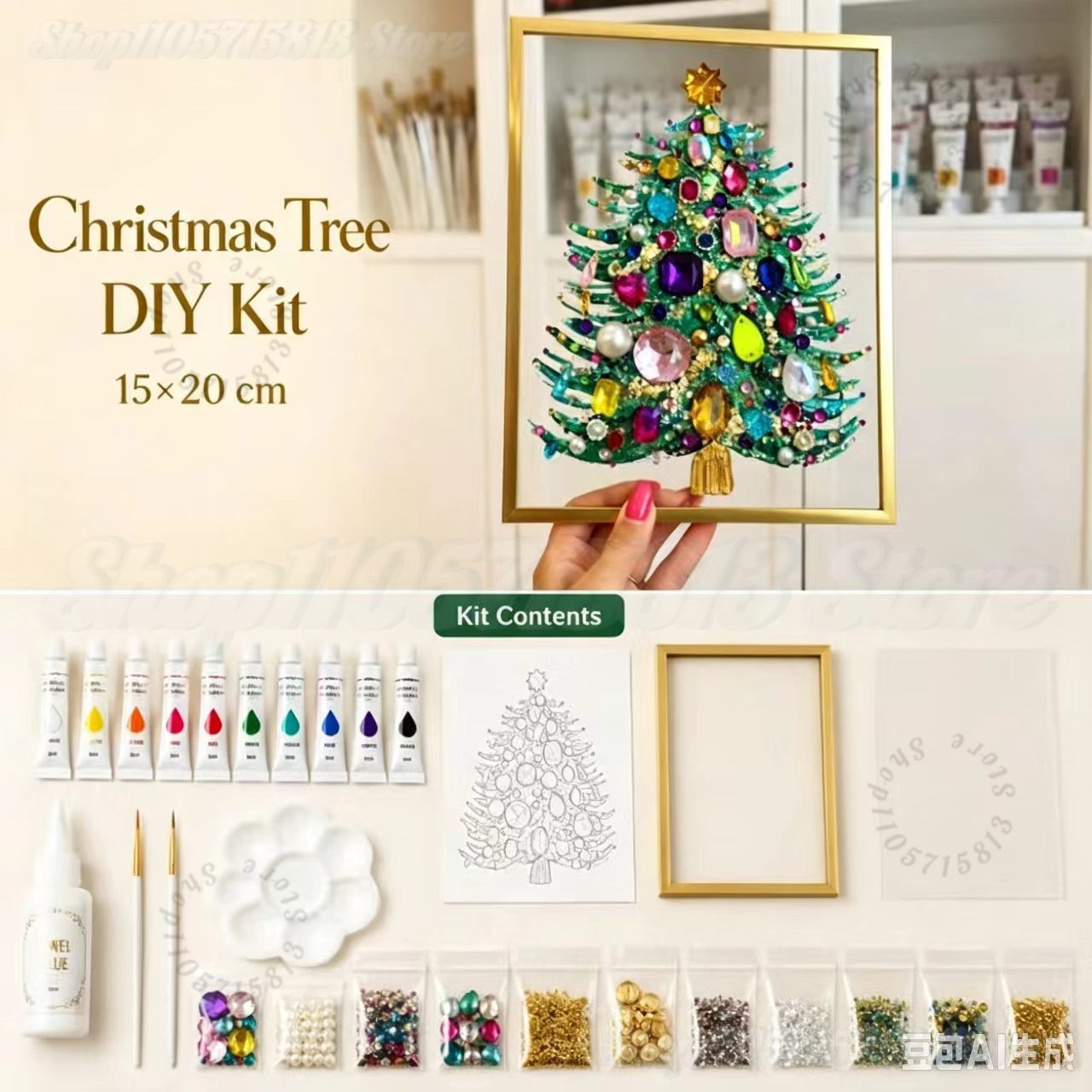 Kit de Arte DIY para Árvore de - Art And Craft Xmas Tree avaliação e preço