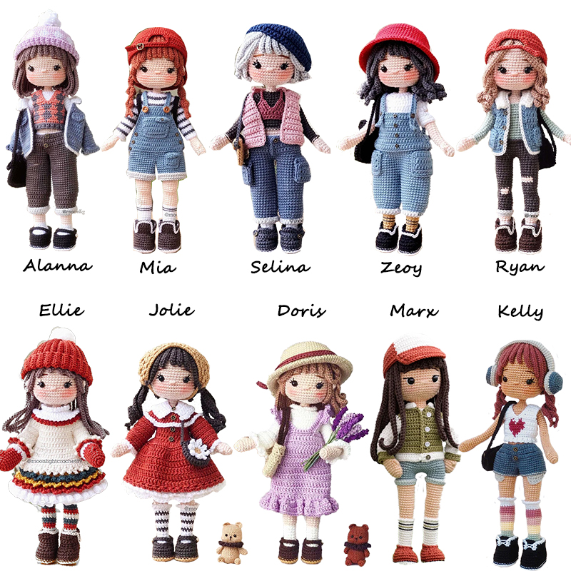 Crochê meninas amigurumi croch - Art Craft Girl avaliação e preço