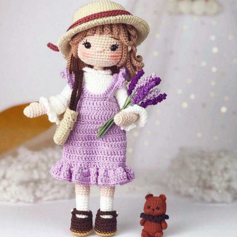 Crochê meninas amigurumi croch - Art Craft Girl avaliação e preço