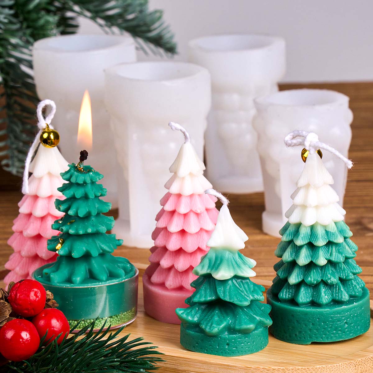 Molde de Silicone 3D para Árvo - Art And Craft Xmas Tree avaliação e preço