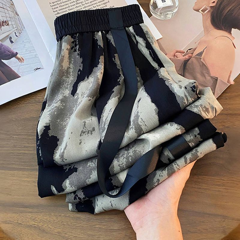 Calça de pernas largas de seda - Silk Painting Dye avaliação e preço